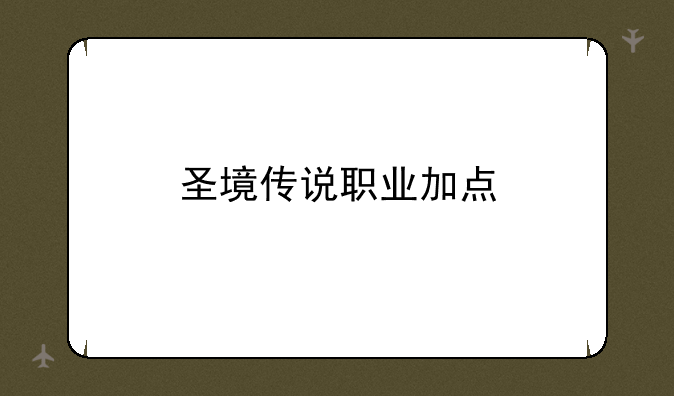 圣境传说职业加点
