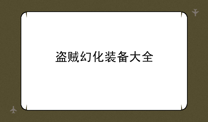 盗贼幻化装备大全