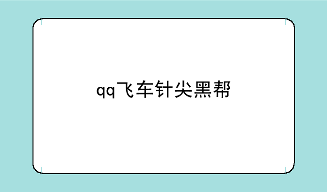 qq飞车针尖黑帮