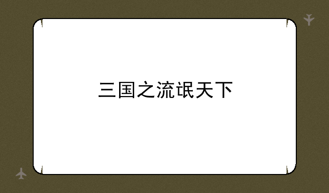 三国之流氓天下