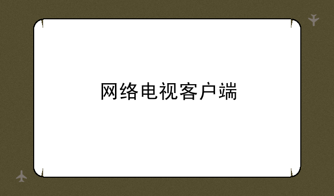 网络电视客户端