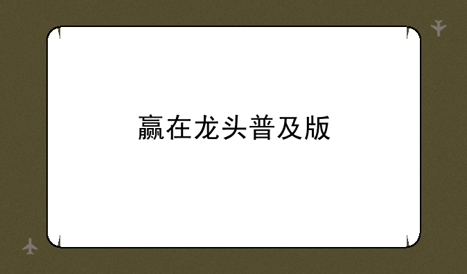 赢在龙头普及版
