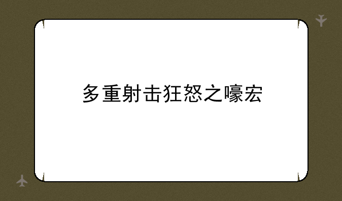 多重射击狂怒之嚎宏