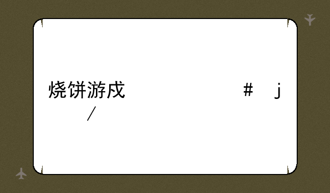 烧饼游戏大师的介绍