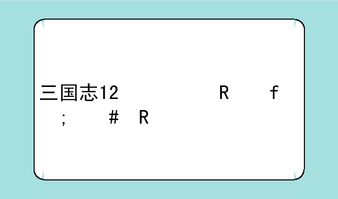 三国志12修改器怎么用
