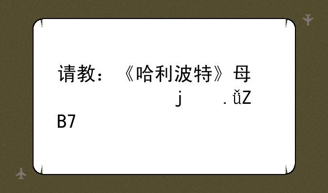 请教：《哈利波特》每一部的英文名称