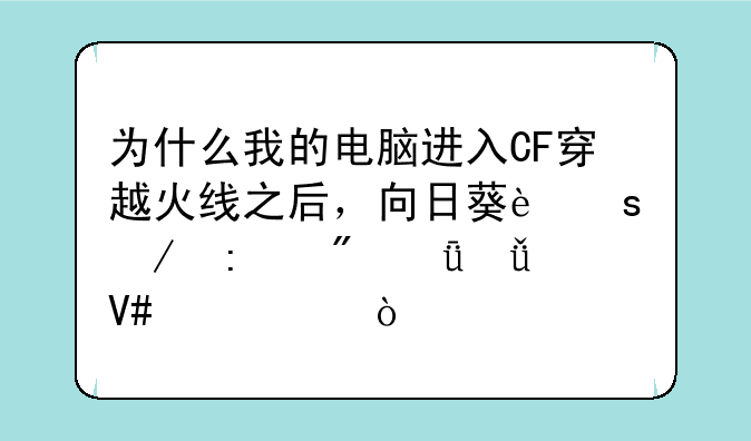 为什么我的电脑进入CF穿越火线之后，向日葵远程控制就失效失灵？