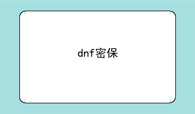 dnf密保