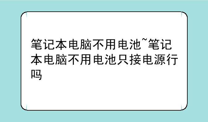 笔记本电脑不用电池~笔记本电脑不用电池只接电源行吗