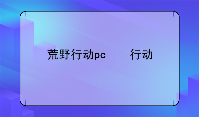 荒野行动pc版